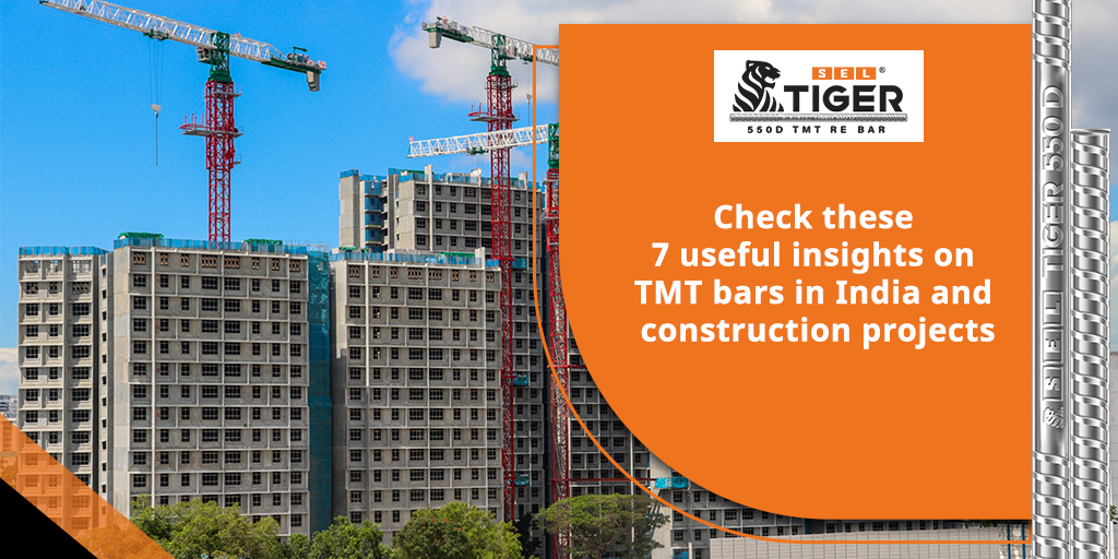 Check these 7 useful insights on TMT bars in India and construction projects