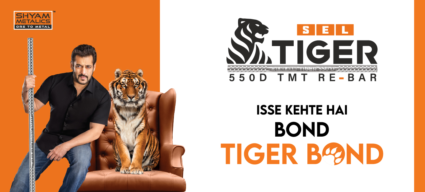 TMT Bars' strong, long-lasting Tiger Bond with cement